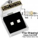 8mm E080Q Gold Forever Gold Cubic Zirconia Square Earrings In Asst Sizes 106425-E080Q Gold